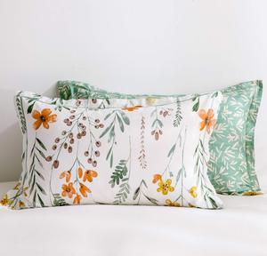 Ensemble de housse de <span class=keywords><strong>couette</strong></span> taille unique, motif Floral, imprimé plante de printemps, 90x90 pouces, ensemble de literie - Product Image 3