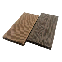 Planche de terrasse en WPC contemporaine pour extérieur, 18 mm, à emboîtement, imperméable, ignifuge, écologique, grain de bois 3D, pour jardin, balcon
