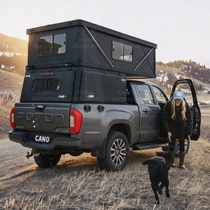 Slide-In <strong>Truck</strong> Bed Pickup Canopy Rooftop <strong>Tent</strong> Aluminum <strong>Camper</strong> with RTT for Overland Travel Family Camping Tacoma, F150, Ranger - Product Image 2