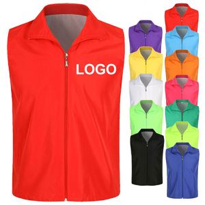 Promotional Custom <b>Vests</b> for <b>Men</b> Volunteer <b>Vests</b> with Custom Logos and Graphics Sleeveless Work Clothes logo Printing - Product Image 1
