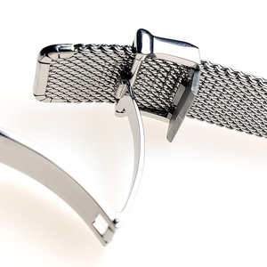 Maxtank Wd085 Modisches Weiches Milanese-Uhrenarmband aus Edelstahl mit Schnellverschluss und Faltschließe, 20mm 22mm - Product Image 5