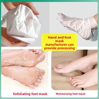 Masque de protection pour les pieds, double couche, en tissu non tissé PE fin, jetable, matériau intérieur court, vente en gros Chine