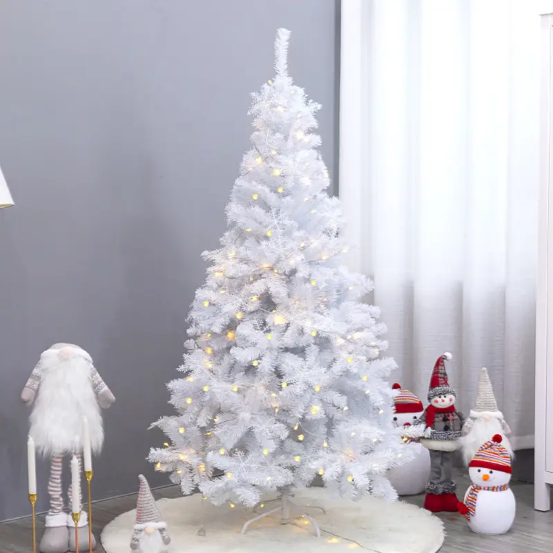 2022 Factory New Arrival Christmas Hot Sales PVC 1.5m White Christmas Tree For Indoor Christmas Decoration