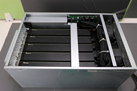 Station d'extension GPU à 5 emplacements basée sur un commutateur PEX88096, 5 GPU, PCIe 4.0, haute vitesse, multi-GPU, pour station de travail et serveur