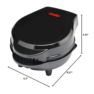 Mini machine à gaufres électrique de 4 pouces avec revêtement antiadhésif, pour gaufres en forme d'<span class=keywords><strong>animal</strong></span> mignon, sandwich, petit-déjeuner, desserts - Product Image 5