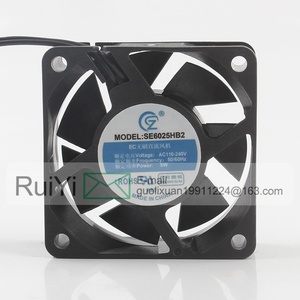 Nouveau ventilateur de refroidissement axial SE6025HB2 <span class=keywords><strong>SHEN</strong></span> <span class=keywords><strong>ZHOU</strong></span> KU RUI AC110-240V 50/60Hz 5W DC EC 6025 60X60X25MM 6CM à grand volume d'air pour armoire - Product Image 2