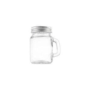 <strong>Wholesale</strong> 12oz / 16oz / 32oz Logo Printed Plain Glass <strong>Mason</strong> <strong>Jar</strong> Drinking Cups / Mug With Handle and Straw Lid Twist Off Lid - Product Image 3