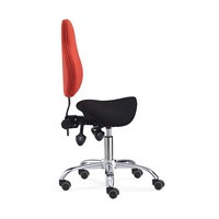 Chaises de bureau de tabouret de siège de selle ergonomique à dossier haut de couleur différente