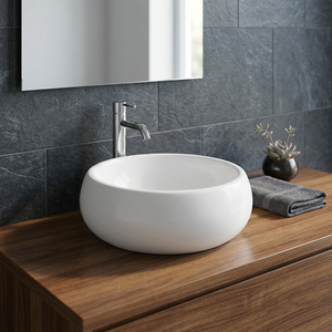 Lavabo encastré de luxe moderne en céramique de haute qualité pour lavabo de salle de bain d'hôtel design rectangulaire avec égouttoir - Product Image 6