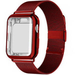 <span class=keywords><strong>Bracelet</strong></span> <span class=keywords><strong>milanais</strong></span> en acier inoxydable + boucle de boîtier pour <span class=keywords><strong>Apple</strong></span> <span class=keywords><strong>watch</strong></span> - Product Image 1