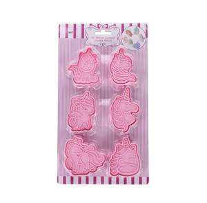 Ensemble d'emporte-pièces en plastique, figurine de <span class=keywords><strong>jeu</strong></span> de dessin animé, décoration de gâteau, emporte-pièces pour enfant, 6 pièces - Product Image 4