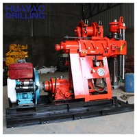 Foreuse rotative pour puits d'eau HY-500, 13,3 kW, sur chenilles, moteur diesel, profondeur max. 180 m, avec pompe et moteur, à vendre