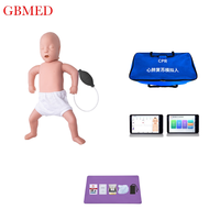 Mannequin de RCP pour nourrissons avec écran tactile de 10 pouces et retour d'information intelligent, simulateur de formation en réanimation cardio-pulmonaire pour infirmières