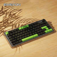 Clavier mécanique sans fil EWEADN V82 75% compact pour ordinateur portable, rétroéclairage RGB, tri-mode (2.4G, USB-C), axe Kailh