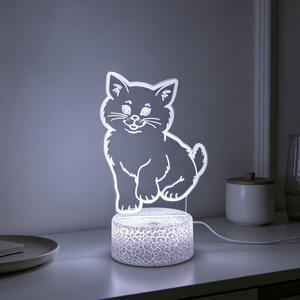 Lampe de bureau LED 3D, décoration intérieure et veilleuse LED 3D pour enfants, éclairage DIY, lampe de nuit intelligente artificielle pour bureau - Product Image 6