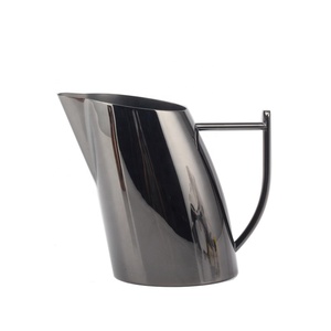 Essentiels pour barista, pichet à mousse de lait en acier inoxydable rond avec bec verseur, 350 ml/600 ml - Product Image 1