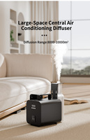 Diffuseur d'huiles essentielles électrique central, intensité réglable, grande capacité, noyau d'atomiseur facile à remplacer, application mobile pour