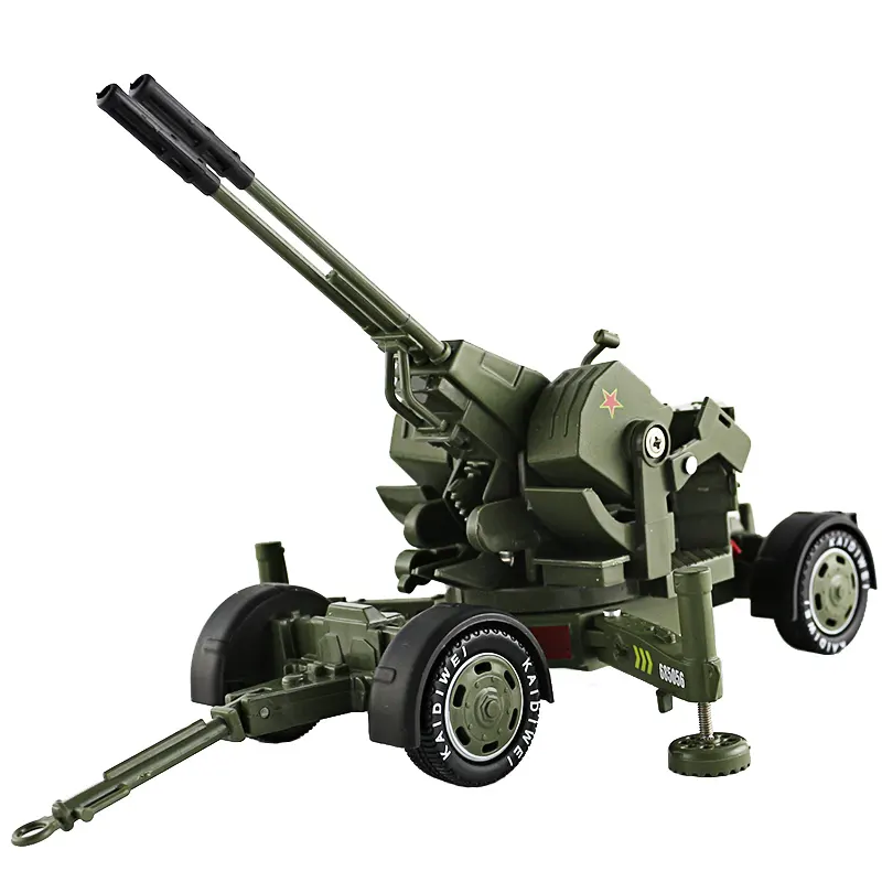 KDW 1:35 scale model car Antiaircraft Gun Die Cast Military Model toy Die Cast Military Model