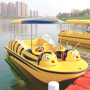 水上户外活动动物主题成人电动碰碰船游乐园水上划桨船