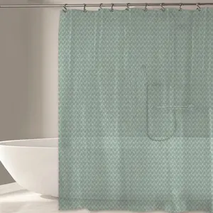 3D kabartmalı doku duş perdeleri banyo astar