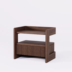 Armoire latérale convertible traditionnelle en teck massif pour chambre à coucher, appartement, salon, salle à manger, meubles de maison - Product Image 1