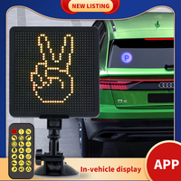 Ventana de vidrio del coche Pantalla LED pantalla de publicidad Control de aplicación pantalla LED programable