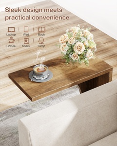 Mesa de sofá Tribesigns para espacio pequeño Mesa auxiliar de sofá pequeño para sala de estar Dormitorio Mesa auxiliar en forma de C - Product Image 4