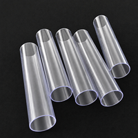 Tuyau en PVC transparent, matériau PVC vierge, taille et couleur personnalisables, traitement de découpe et de poinçonnage disponible, approvisionnement direct d'usine