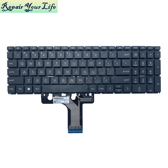 Replacement Backlit US English Laptop Keyboard for HP 15-FC 15-FD 250 G10 Keyboard M46255-001 6037B0214801