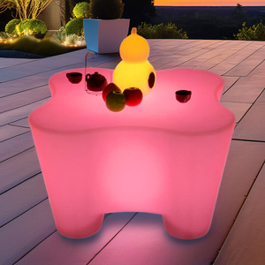 Ensembles de meubles de table d'extérieur, table LED, table basse, table de bar, table d'extérieur pour jardin, fête, événement, <span class=keywords><strong>vacances</strong></span> - Product Image 2