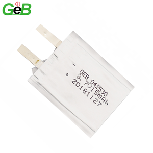 Ultra-thin rechargeable Li Polymer battery 042530 3,7 V 15mAh lliion polymer battery - Product Image 1
