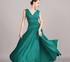 OCTS8006 Haute Qualité Faible QUANTITÉ MINIMALE DE COMMANDE Livraison Gratuite Femmes Filles Élégant Rouge Vêtements de <span class=keywords><strong>Danse</strong></span> Robe De Bal - Product Image 5