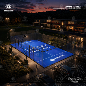<span class=keywords><strong>Cancha</strong></span> de Pádel Profesional para Exteriores con Vista Panorámica, Lista para Enviar, <span class=keywords><strong>Cancha</strong></span> de Pádel Panorámica - Product Image 1