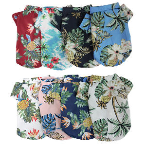 2024 Luxo <span class=keywords><strong>Pet</strong></span> Boy Wear Verão Praia Roupas Cão Malha <span class=keywords><strong>XXX</strong></span> Pequeno T-shirt Havaí Com Manga De Perna Da <span class=keywords><strong>China</strong></span> - Product Image 6