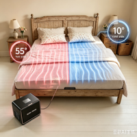 Système de refroidissement intelligent par jets pour lit intelligent AI, conception à double zone, 8 options de couchage
