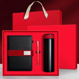 Regalo Personalizado para el Día del Padre, Juego de Regalo Promocional de Lujo de Acero Inoxidable, Cuaderno con Logotipo Personalizado en Relieve, Bolígrafo, Vaso Térmico - Product Image 2