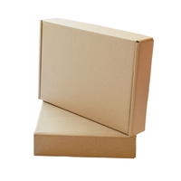Boîtes d'expédition personnalisées en kraft pour produits de beauté, emballages cadeaux, boîtes à brownies avec logo