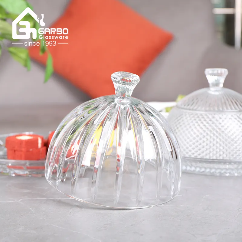 Glass kẹo chanh Jar với nắp hình tròn với mô hình thẳng đứng cho 2024 giáng sinh Halloween hiện tại cá chanh lưu trữ nồi