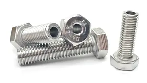 Bolt With Hole M6 M8 M10 M12 Stainless Steel 304 Hex Head Hollow Bolt With Hole