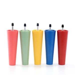 Kaki Meja Plastik Warna <span class=keywords><strong>Pastel</strong></span>, Model Runcing, Pengganti Kaki Sofa, Warna Coral Pink Sage Green dengan Baut Gantungan - Product Image 3