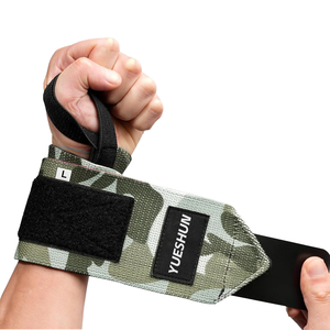 Nylon 80mm Diameter Moderate Stretch Comfortable Unisex <b>Wrist</b> Strap <b>Wraps</b> with Elastic Closure for <b>Gym</b> Weight Lifting - Product Image 1