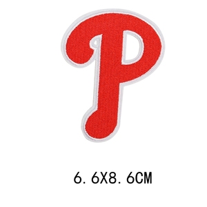 Vente en gros de casquettes de baseball prêtes à être expédiées, patchs brodés d'équipe sportive, patchs à repasser sur chapeau, <span class=keywords><strong>patch</strong></span> de broderie LOGO pour bricolage de baseball - Product Image 2