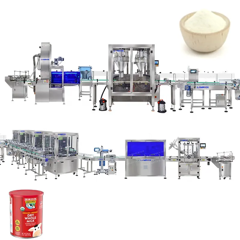 Para máquina de linha de produção de enchimento de embalagem de proteína de soro de leite seca em pó