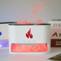 Le plus récent diffuseur d'humidificateur d'air à ultrasons Portable Mini 250ml diffuseur d'arôme d'huile essentielle de pierre de sel avec lumière colorée