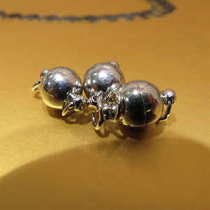 Ensemble de colliers avec boucle en argent tibétain, bijoux minimalistes ronds de 8 mm pour colliers et bracelets - Product Image 2