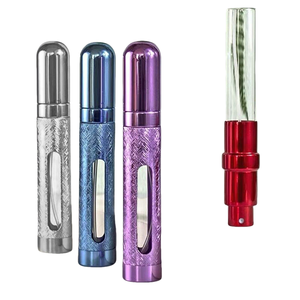 Flacon de parfum vide rechargeable de 12 ml, coloré, avec atomiseur et fenêtre - Product Image 2