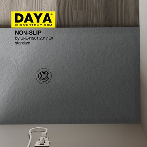 <span class=keywords><strong>Plato</strong></span> de <span class=keywords><strong>Ducha</strong></span> Moderno de <span class=keywords><strong>Resina</strong></span> con Base de Pizarra 120x80, en Oferta - Product Image 6