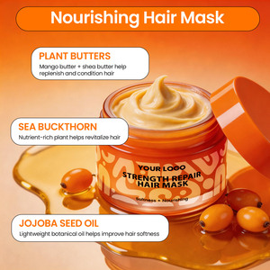 Champú y Acondicionador Reparador de Espino Amarillo <span class=keywords><strong>Sin</strong></span> Sulfatos, Hidratante, para Cabello <span class=keywords><strong>Seco</strong></span> y Dañado, Marca Privada - Product Image 4