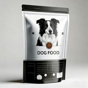 Bolsa de Fondo Plano de Plástico PE de Grado Alimenticio Personalizada al por Mayor, con Cierre Hermético, para Envasado de Alimentos para Perros, Gatos y Mascotas - Product Image 3
