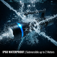 Lampe torche LED antidéflagrante portable aux normes ATEX, haute luminosité, pour applications offshore, marines, industrielles chimiques, lampe de poche robuste